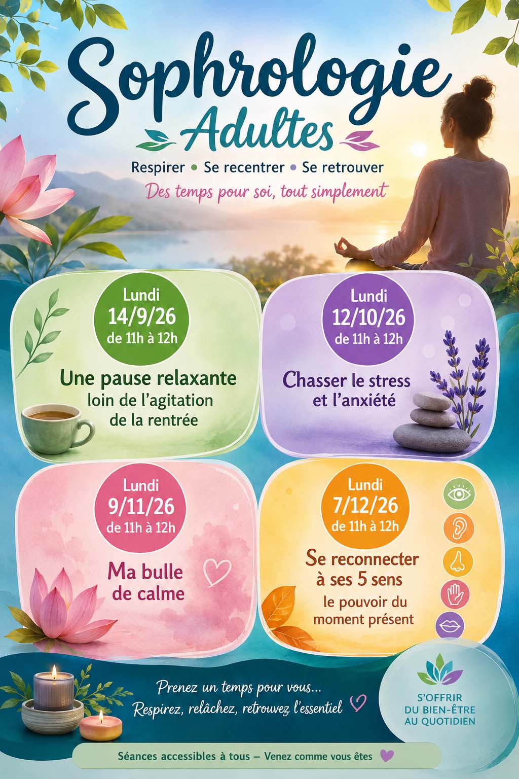 Sophrologie au Foyer pour tous des mimosas, le Cannet 06110